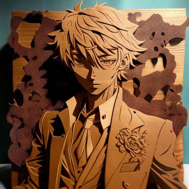 3D модель Рікія Кояма з Bungo Stray Dogs (STL)